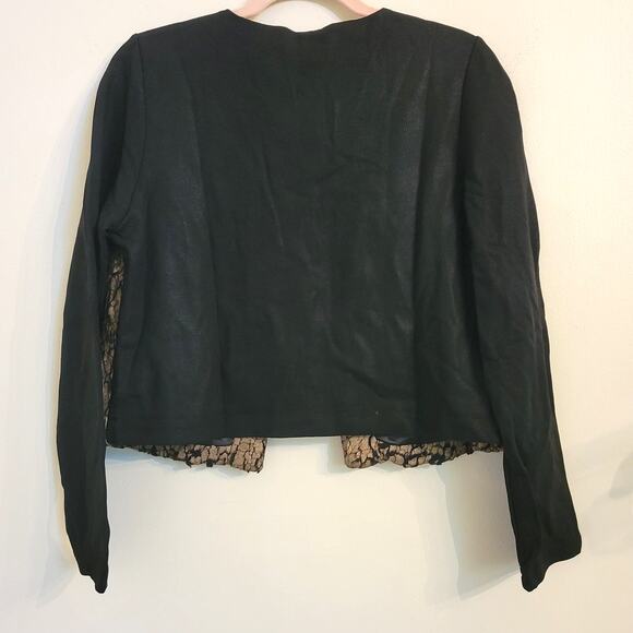 NWT Revolve Krisa Faux Shearling Gold/Black Jacket M - Picture 4 of 4